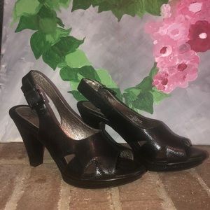 Black Sofft Leather heels